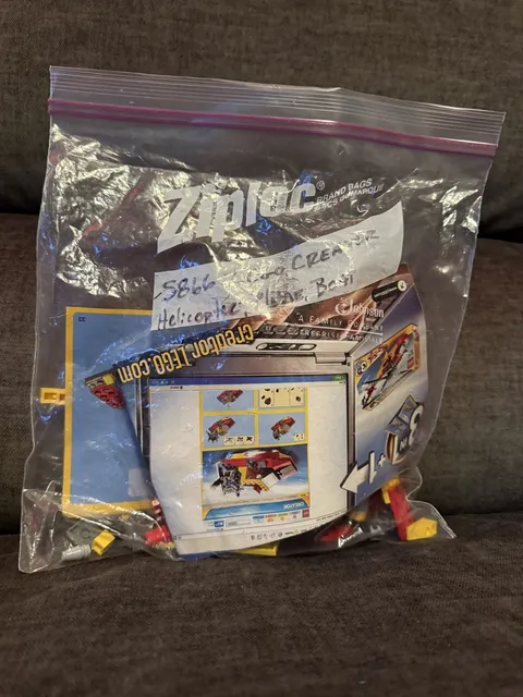 LEGO CREATOR: Rotor Rescue (5866), 99% Complete, Original Instructions, No Box