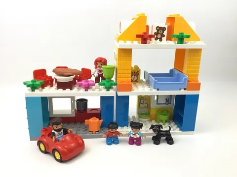 Lego Duplo 10835 Family House Set Figures Car Furniture No Box/Manual