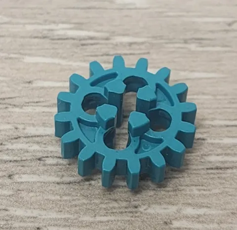 Lego 32172 Dark Turquoise Technic Gear 16 Tooth Axle Hole with Open Sides Piece