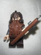 LEGO Lord of the Rings Gimli minifigure LOR013 with Battle Axe (set 9474)