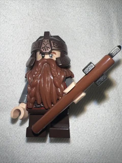 LEGO Lord of the Rings Gimli minifigure LOR013 with Battle Axe (set 9474)