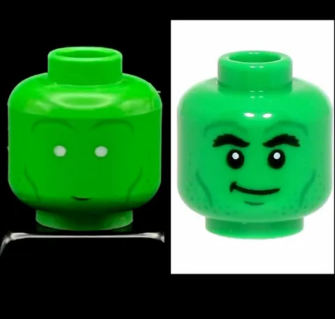 Lego Marvel The Hulk Misprint Minifigure Head Prototype Rare Test Error