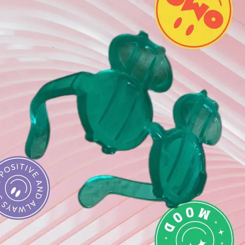 Barbie Doll GREEN Small Glasses Sunglasses Shades Ken Clone Bratz