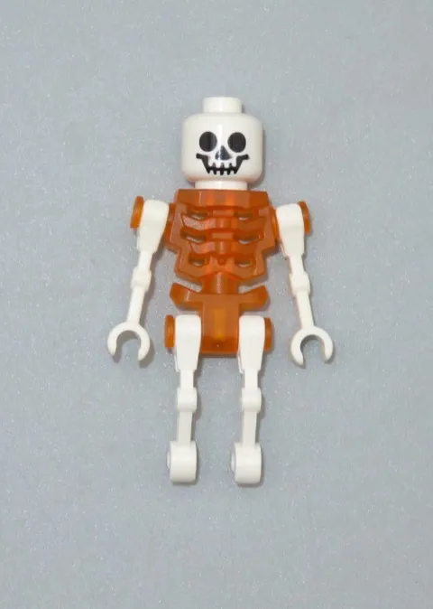 LEGO Pirates Caribbean skeleton trans orange mast head minifigure POTC 4195