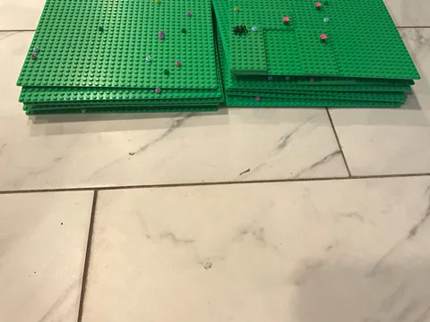 LEGO Green Baseplate Bulk Lot - Green Plastic Baseplates Age 4+