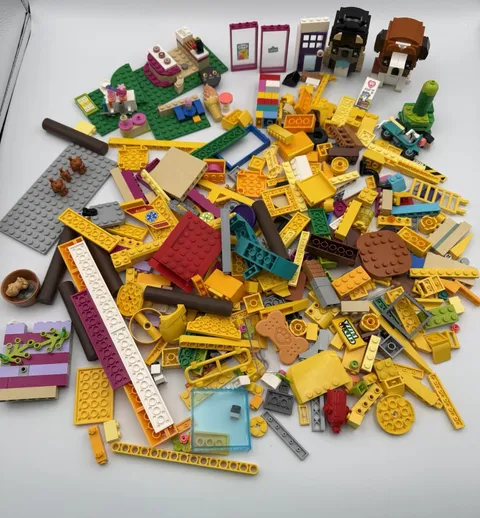 2 LBS Assorted Lot Lego Pieces Brickheadz St. Bernard Bakery French Bulldog