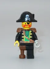 LEGO Pirates Captain Red Beard with hook hand minifigure 6285 6290 6286 10040