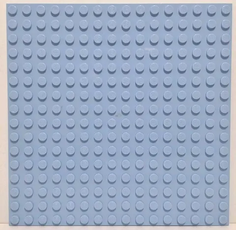 Lego Baseplate 16 x 16 Stud Size 5" x 5" Part #91405 Bright Light Blue