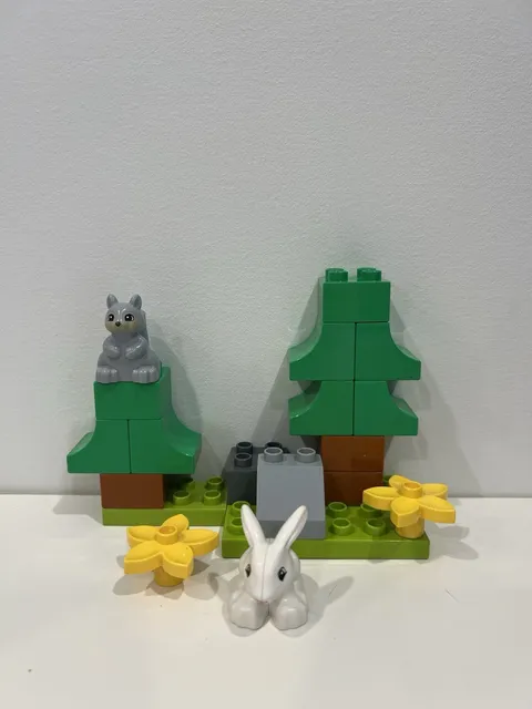 LEGO DUPLO Forest Animals Playset - Bunny and Squirrel - Toddler Toy