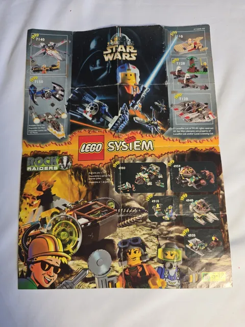 LEGO - Star Wars & Rock Raiders Mini Poster Catalog - 1999 - 4112688-AM