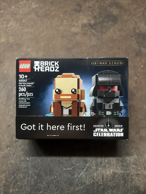 LEGO BRICK HEADZ Obi-Wan Kenobi & Darth Vader 40547 NEW SEALED Special Edition