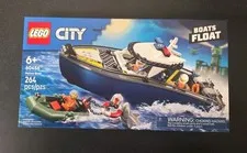 LEGO City Police Boat Chase Building Toy (60456) 264 Pieces