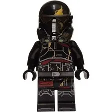 Lego Star Wars Imperial Death Trooper - Black Armor with Gold Cracks sw1416
