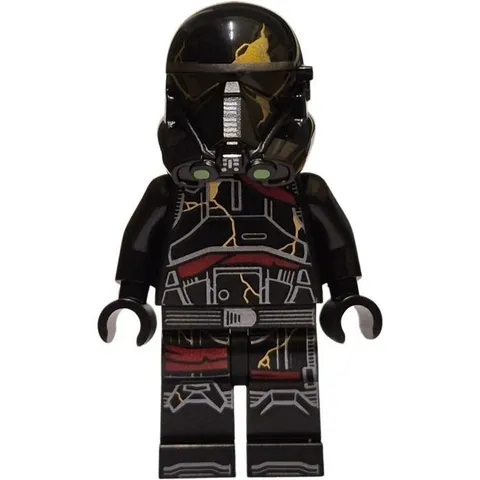 Lego Star Wars Imperial Death Trooper - Black Armor with Gold Cracks sw1416