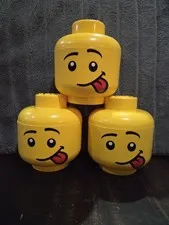 Set of 3 LEGO Small Silly Storage Heads