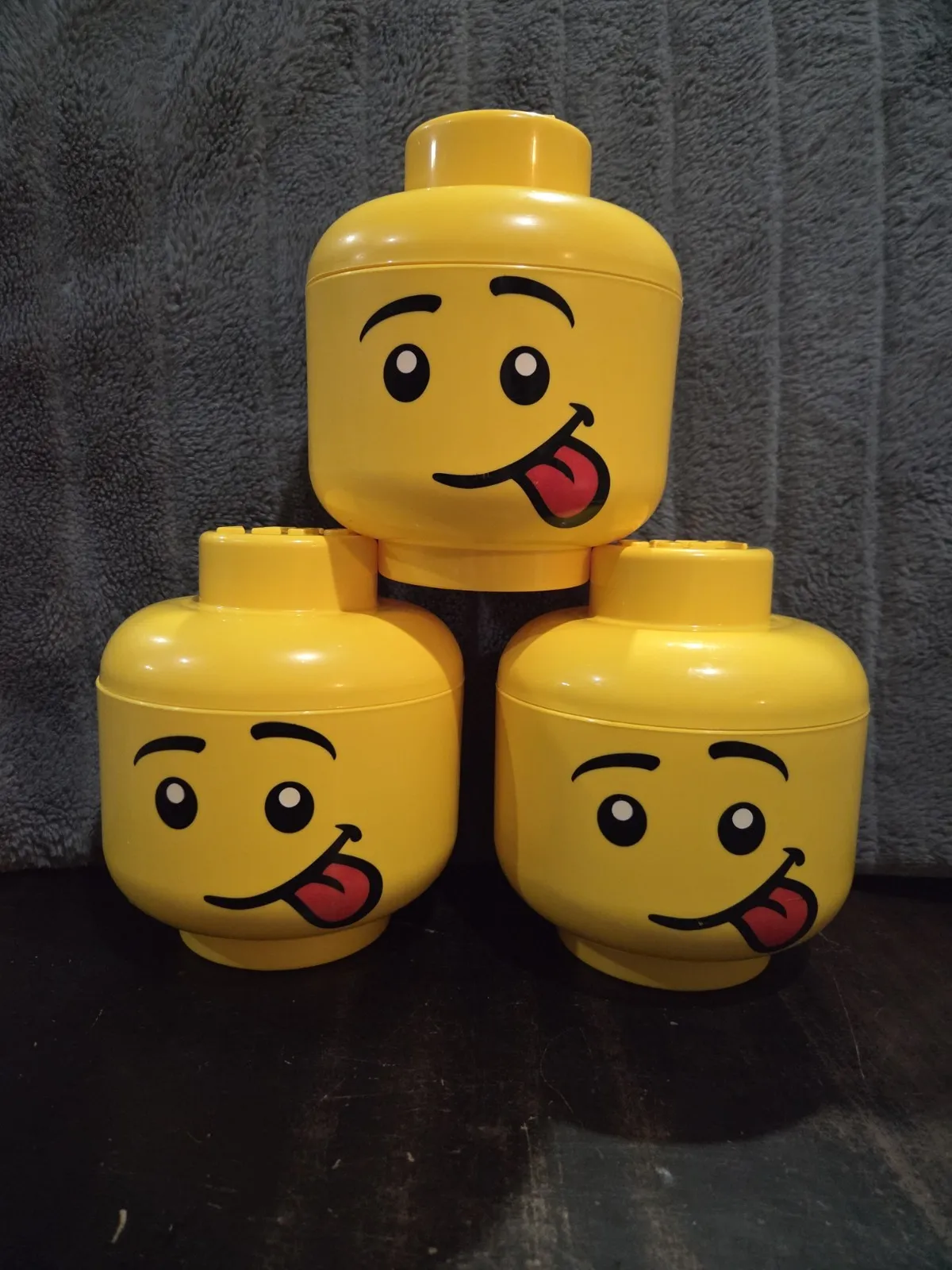 Set of 3 LEGO Small Silly Storage Heads