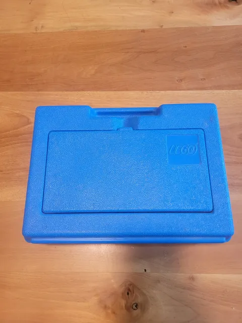 Vintage 1983 Lego Blue Plastic Storage Box Container Carrying Case Only-No Legos