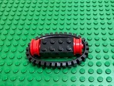 1973 LEGO Red Wheel Spoked 2x2 Brick 2x4 Holder Tread 30 730 #bb0019 132old x486