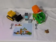 Lego Duplo Construction Site #10990, Incomplete Blocks W Manual
