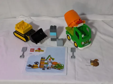 Lego Duplo Construction Site #10990, Incomplete Blocks W Manual