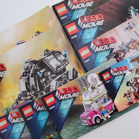 INSTRUCTIONS MANUALS ONLY The Lego Movie 70815 70809 70807 70804 70800 Lot