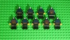 LEGO Minifigure Torso Lot of 9 Castle Ninja Samurai Style Black Blue Body Pieces