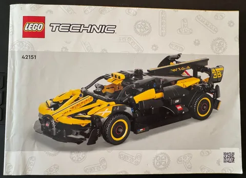 LEGO Technic 42151 Bugatti Bolide Instruction Manual Only