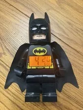 LEGO DC Super Heroes Batman Mini Figure Style Clock and Alarm Works!!!