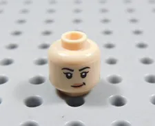 LEGO Female Girl Dual Sided Flesh Head Minifig Anxious BI