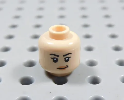 LEGO Female Girl Dual Sided Flesh Head Minifig Anxious BI