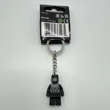 LEGO Black Panther Minifigure Keychain Key Ring Chain Plastic/Metal 854189