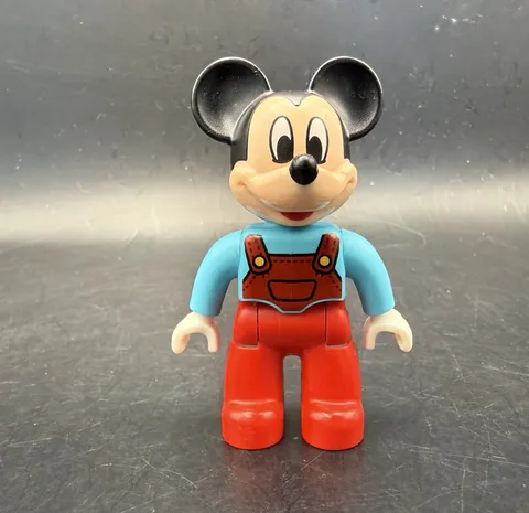 Lego Duplo Mickey Mouse Figure From Mickey's Workshop 10829 Set Wearing Overalls