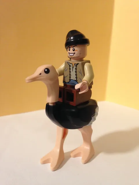 Lego 24689pb01c01 Ostrich/pop008 Jockey - Minifigure - Animal/Prince of Persia