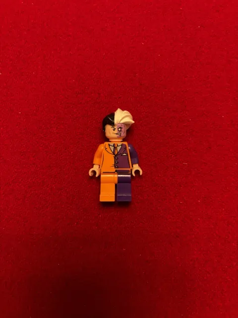 LEGO Batman Minifigure 6864 Two-Face, Orange & Purple Suit, 2013
