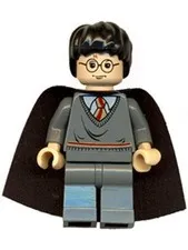 Lego 4753 hp056a HARRY POTTER Minifigure Dark Bluish Gray Black Cloth Cape D826
