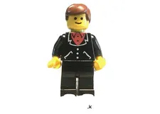 LEGO Classic Town Male Boy Black Suit Red Shirt