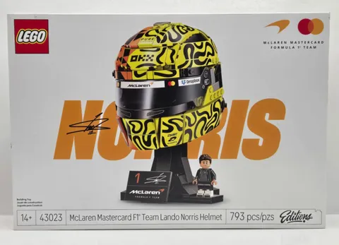 Lego Mclaren Mastercard Formula 1 Team Lando Norris Helmet #43023 793pcs Sealed