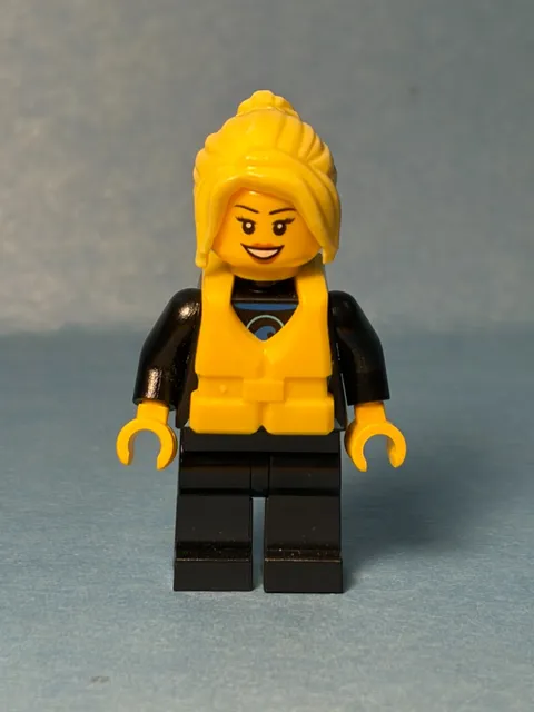 LEGO City Minifig cty0758 - Beachgoer Windsurfer - Light Scratches/No Cracks