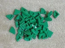 LEGO Tile, Round 1 x 1 Quarter Green no. 25269 (Qty 50) *NEW*