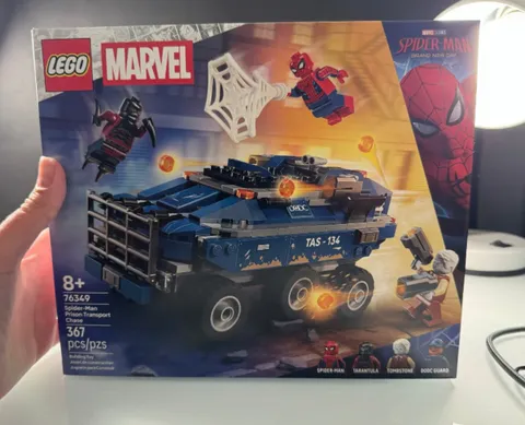 LEGO Marvel Spider-Man Prison Transport Chase 76349 Set Sealed Bags Open Box