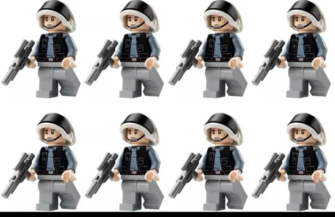 LEGO Star Wars Rebel Fleet Trooper Minifigure LOT of 8 75421 40755 75387 NEW
