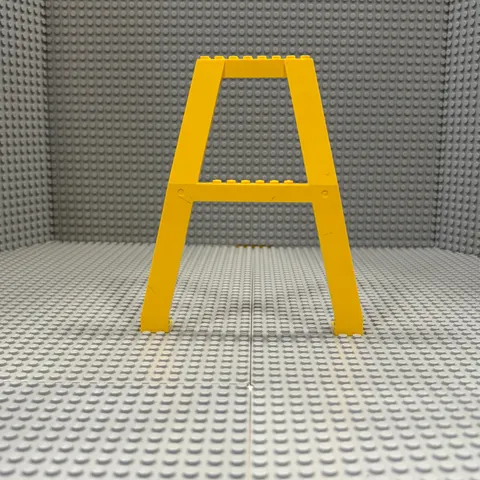 Lego Support Crane Stand Double (2635b) : Yellow