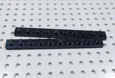 LEGO Lot of 2 Black 1x10 Plates BH
