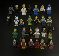 LEGO Minifigure Lot Assorted Mixed Characters Multiple Figures Plastic