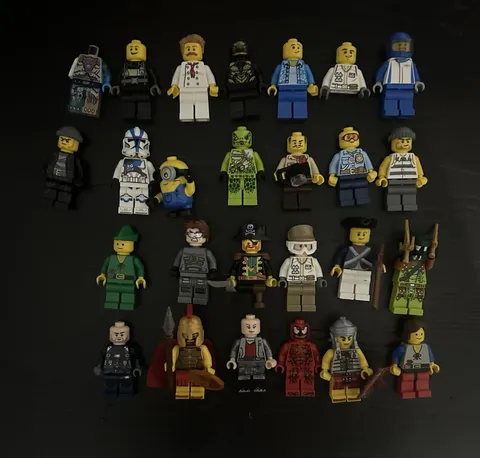 LEGO Minifigure Lot Assorted Mixed Characters Multiple Figures Plastic