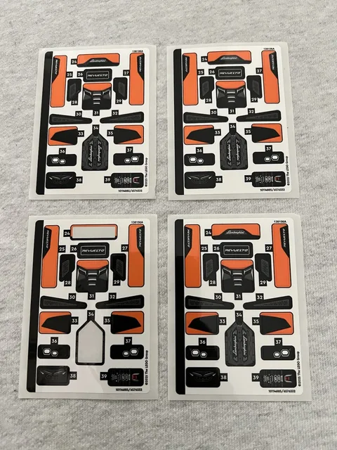Lego Lamborghini Revuelto Speed Champions Sticker Sheets
