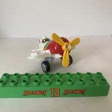 Lego Duplo Disney Pixar Planes El Chupacabra Airplane Plane White Red Green +