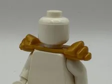 Lego New Ninjago Pearl Gold Minifigure Armor Shoulder Pads With Scabbard