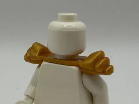 Lego New Ninjago Pearl Gold Minifigure Armor Shoulder Pads With Scabbard