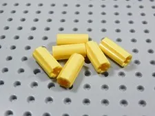 LEGO Lot of 6 Yellow Technic Axle Connectors BK